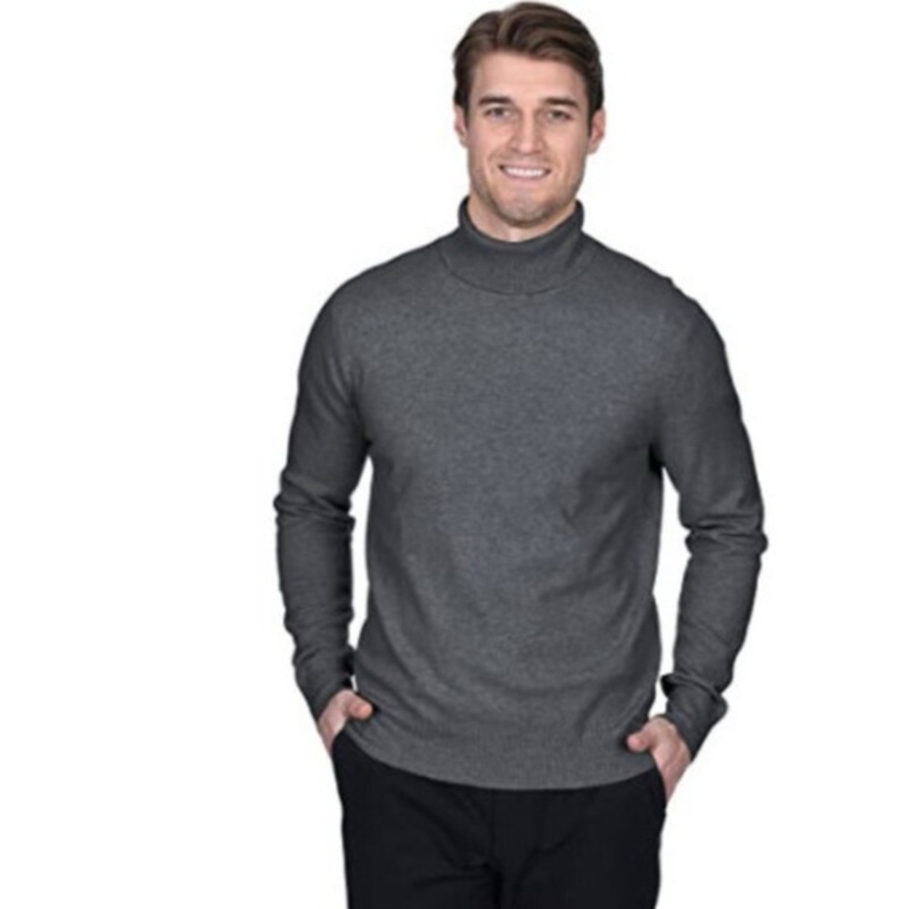 State Fusio Wool and Cashmere Blend NWT XXL  Men's Charcoal Gray Sweater Gift